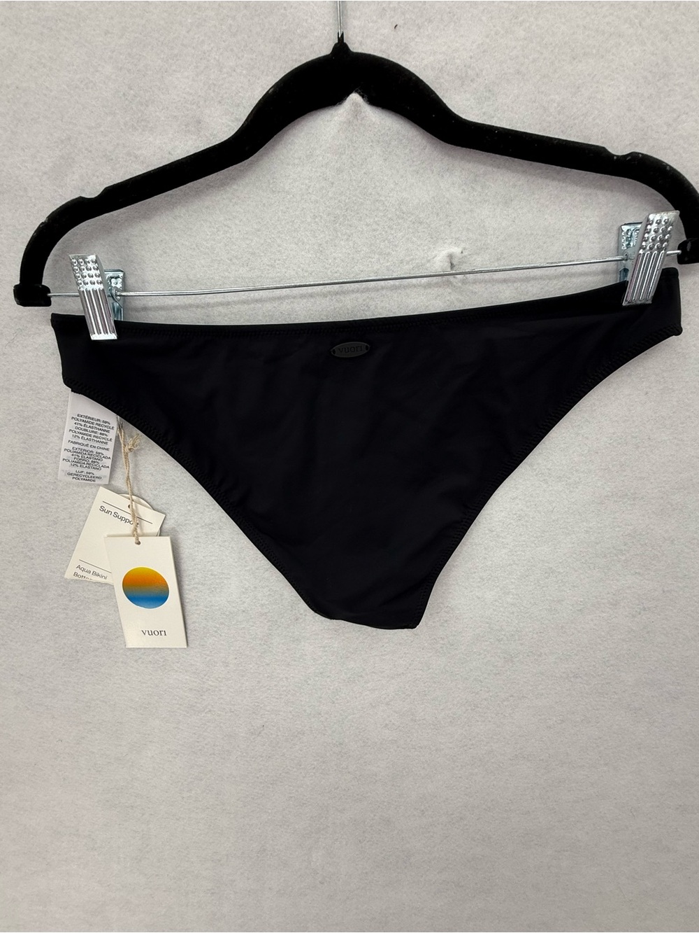 NWT Vuori Women’s Aqua Bikini Bottom VW709 Black Size Medium (6-8) - Picture 2 of 10